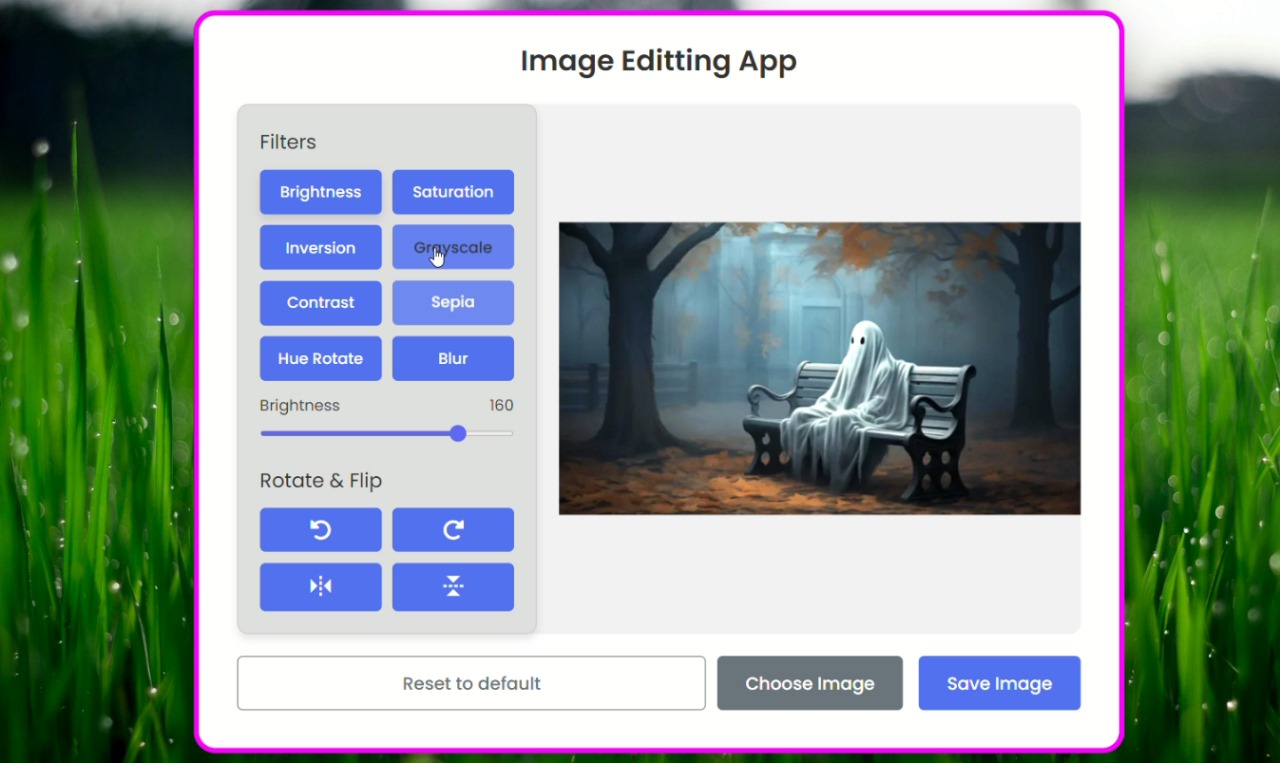 Image Editing App Screenshot